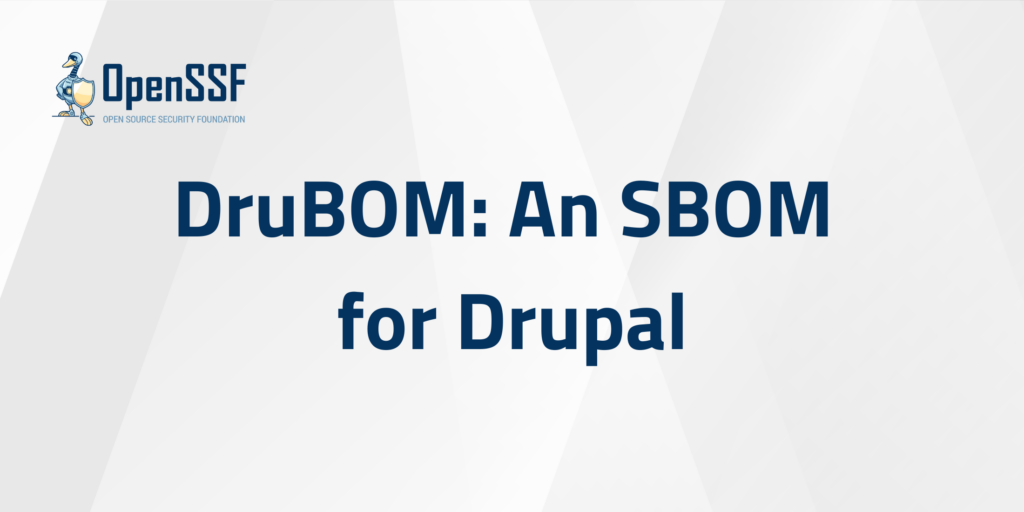 DruBOM_AnSBOMForDrupal