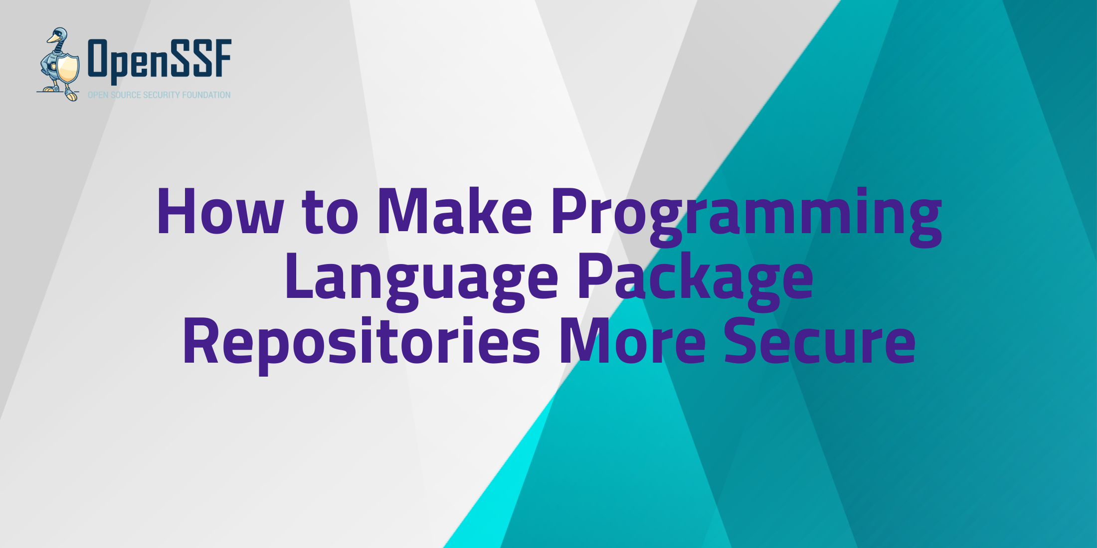 How to Make Programming Language Package Repositories More Secure