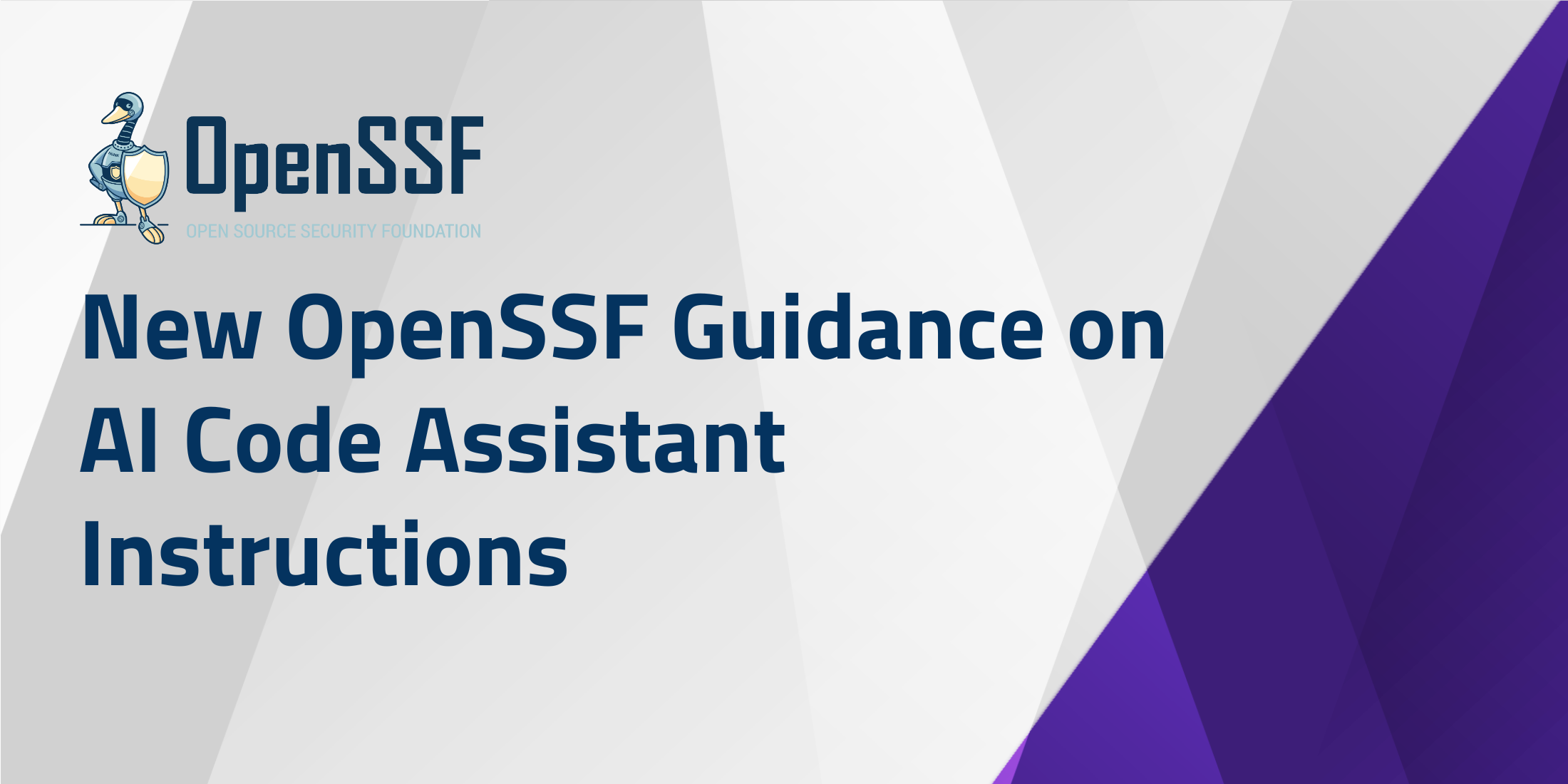 NewOpenSSFGuidance