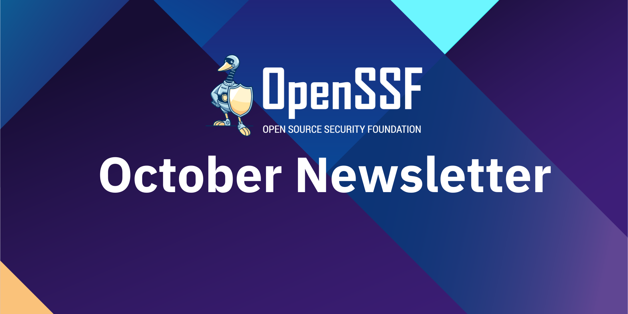 October Newsletter - OpenSSF