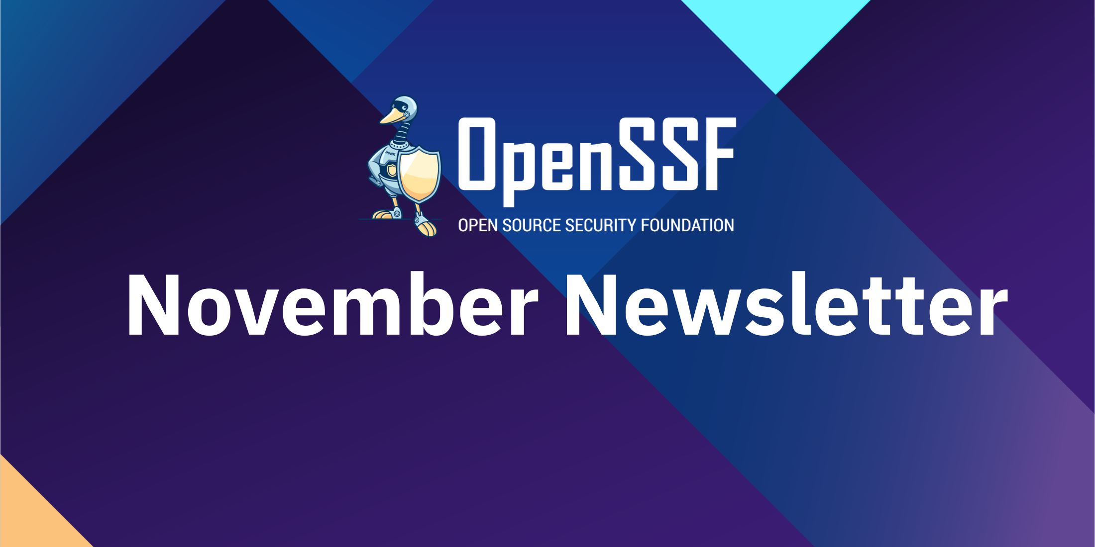 November Newsletter - OpenSSF