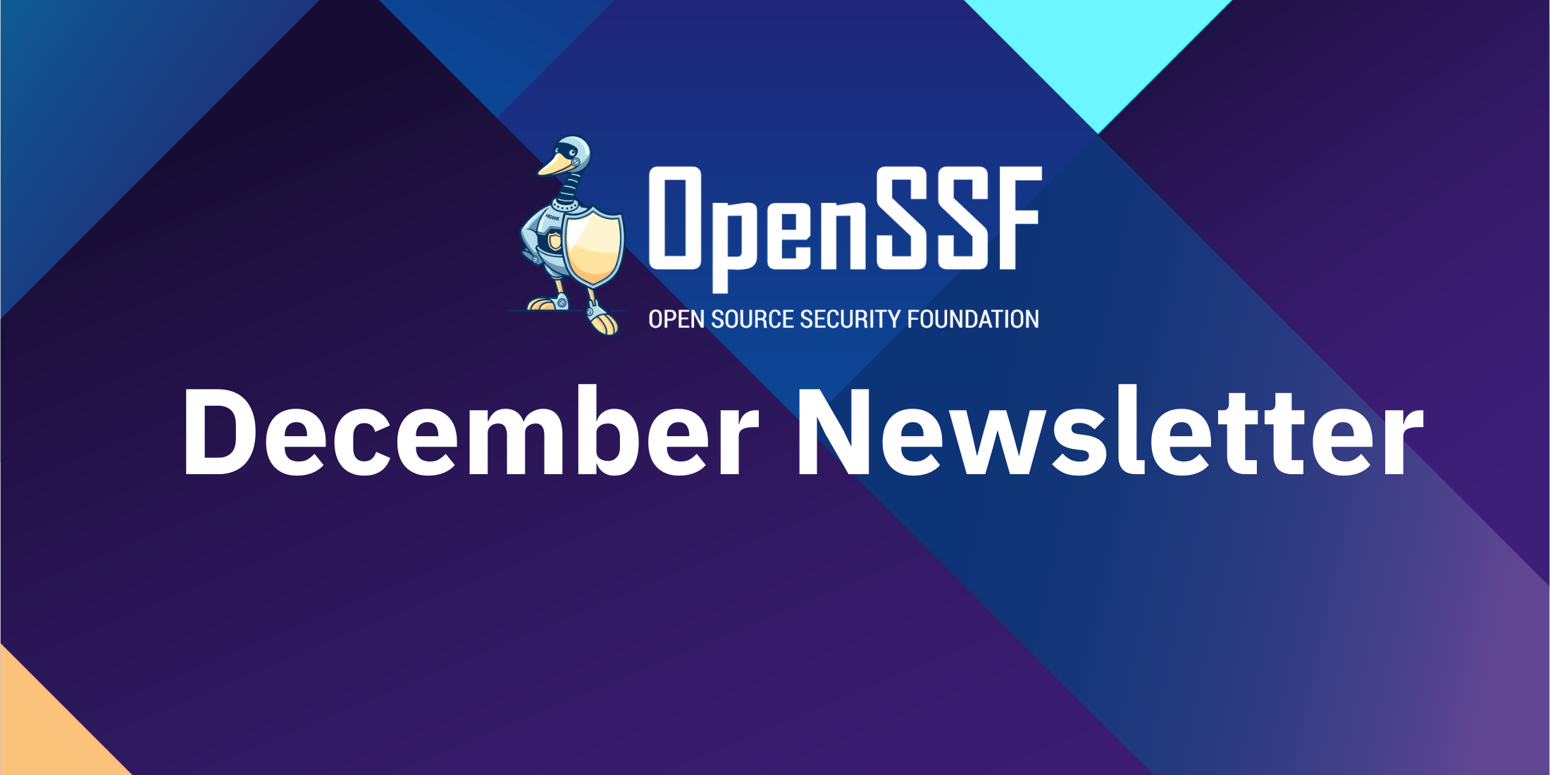 December Newsletter - OpenSSF